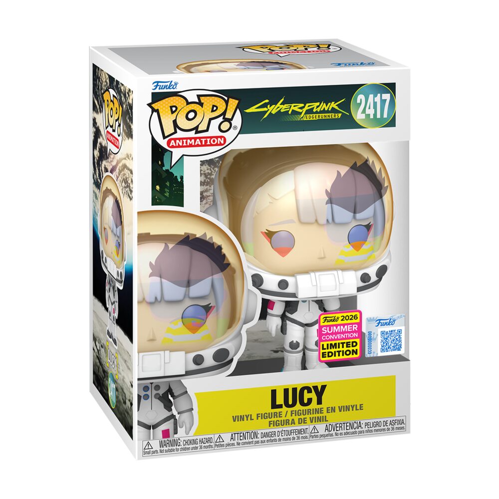 Funko Pop! Cyberpunk Edgerunners - Lucy 2417 Funko 2026 Summer Convention Exclusive Figure + Pop Protector