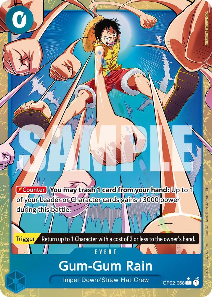 One Piece TCG! Gum-Gum Rain (Alternate Art) - Premium Booster -The Best- Vol. 2 (PRB-02)