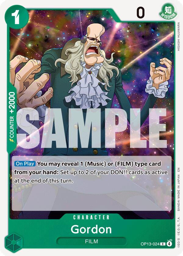 One Piece TCG! Gordon - Carrying On His Will (OP13)