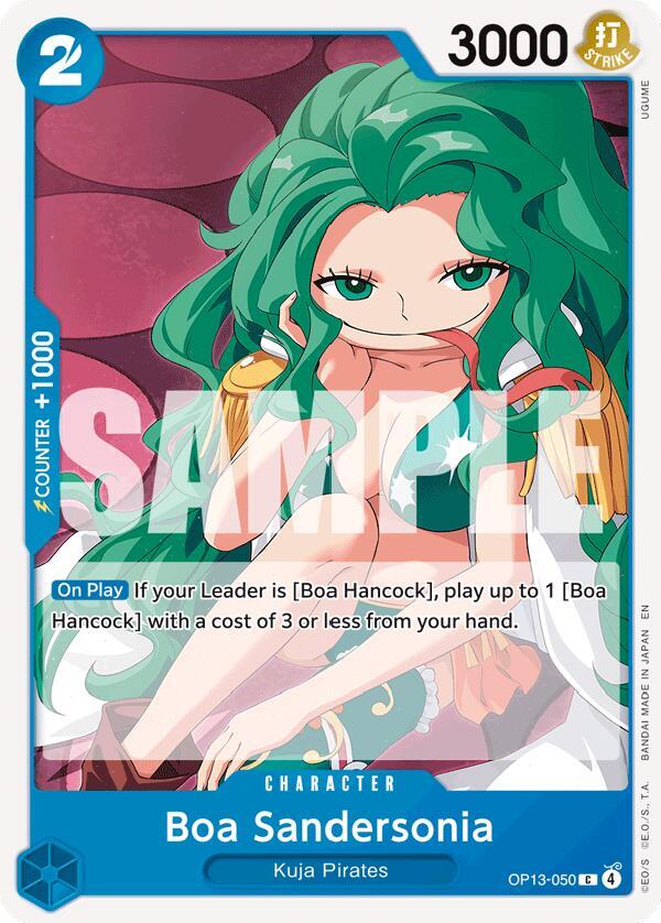 One Piece TCG! Boa Sandersonia - Carrying On His Will (OP13)