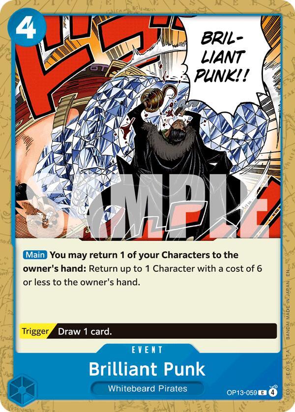 One Piece TCG! Brilliant Punk - Carrying On His Will (OP13)