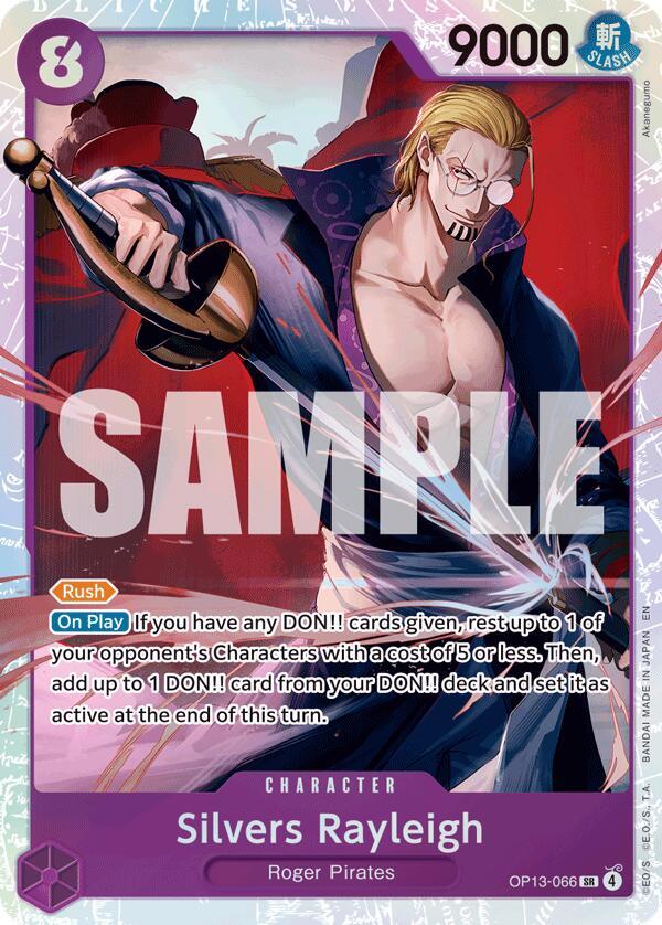 One Piece TCG! Silvers Rayleigh - Carrying On His Will (OP13-066)