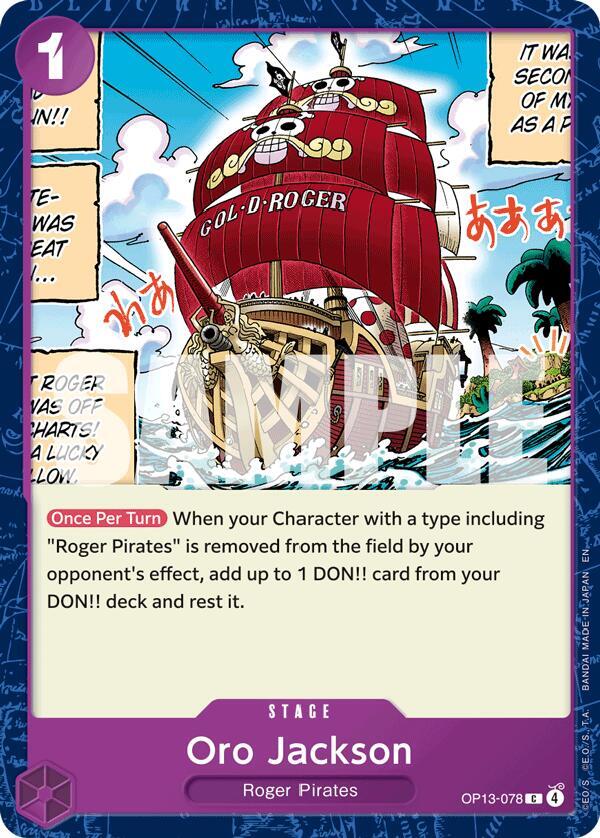 One Piece TCG! Oro Jackson - Carrying On His Will (OP13)