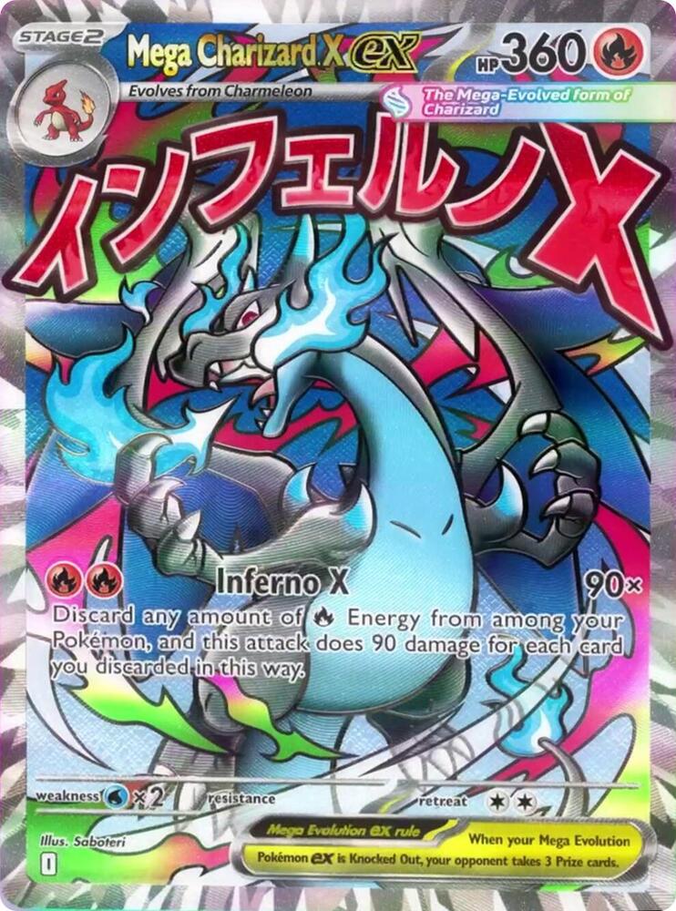 Pokemon TCG! Mega Charizard X ex - 023 - ME: Mega Evolution Promo (MEP)