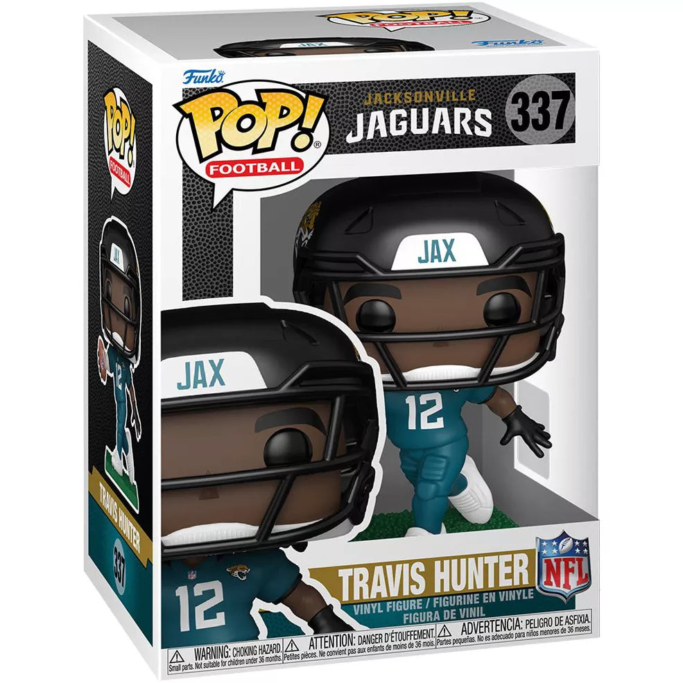 Funko Pop! NFL Jacksonville Jaguars - Travis Hunter 337 Figure + Pop Protector