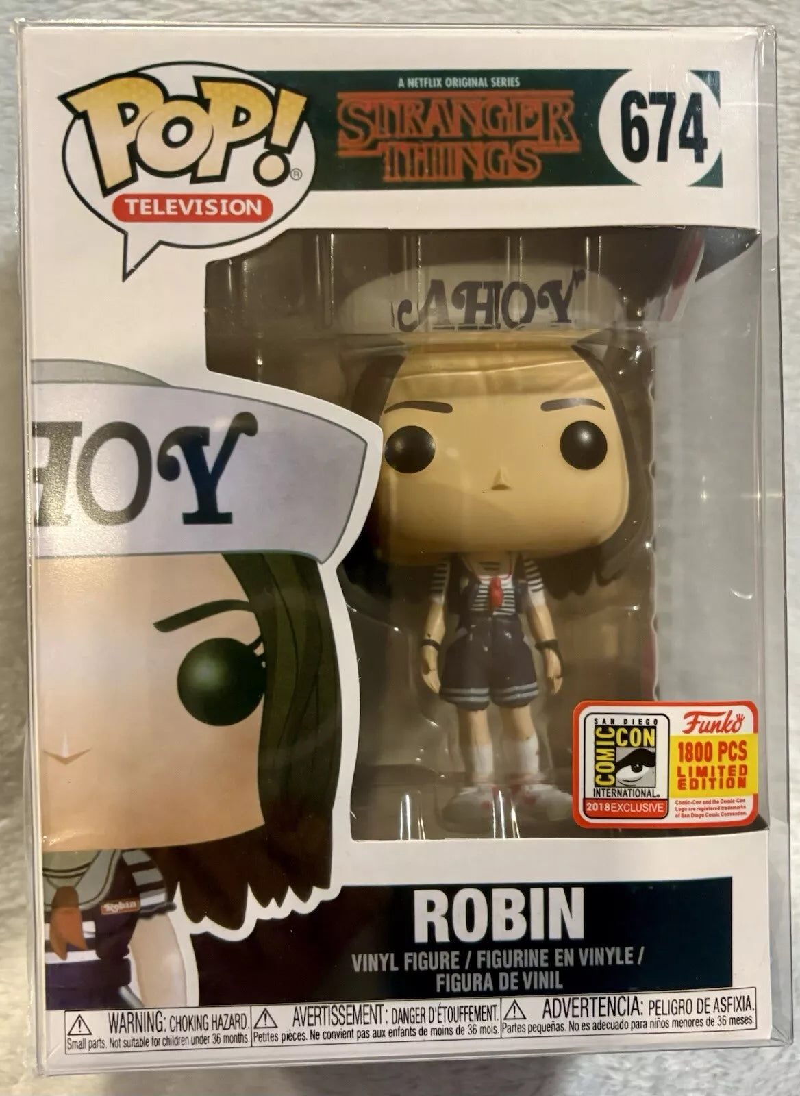 Funko Pop! Robin (Ahoy) - Stranger Things 674 - SDCC 2018 Fundays - LE 1800 + Protector
