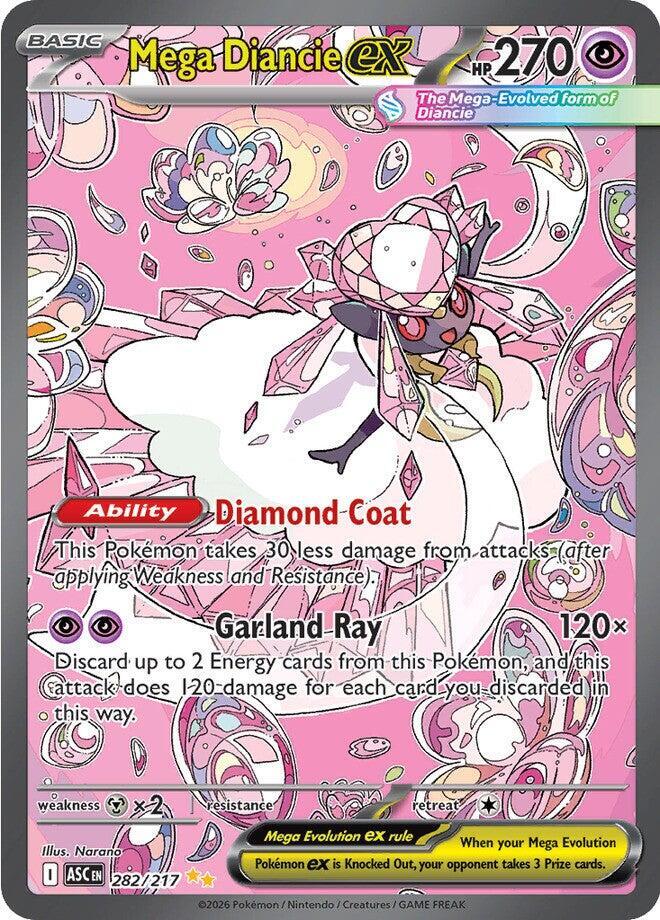 Pokemon TCG! Mega Diancie ex - 282/217 - ME: Ascended Heroes (ASC)