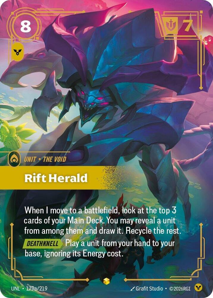 Riftbound TCG! Rift Herald (Alternate Art) - Unleashed (UNL)