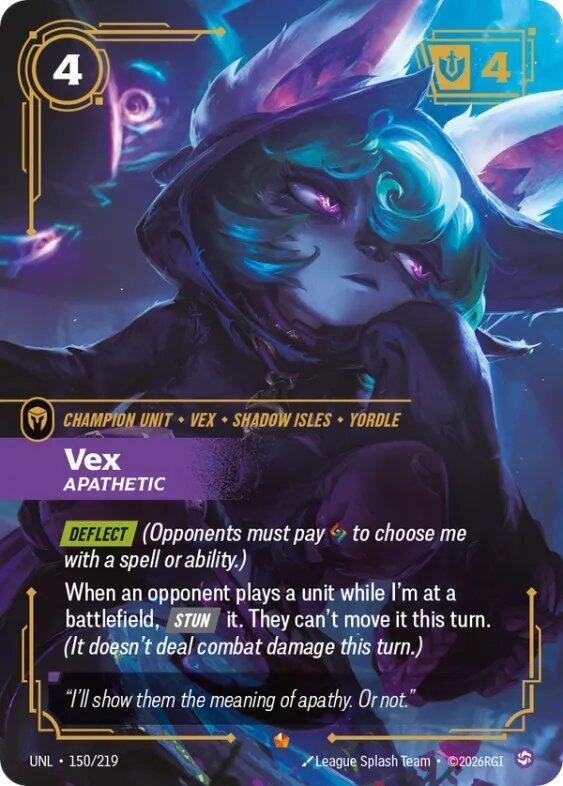 Riftbound TCG! Vex - Apathetic - Unleashed (UNL)