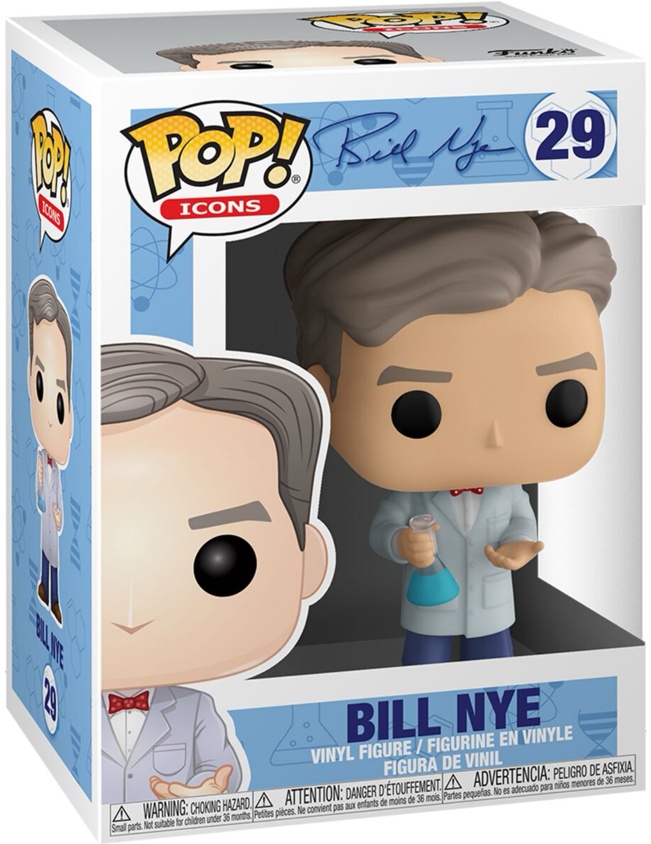Funko Pop! Bill Nye The Science Guy 29 (VAULTED) + Free Protector