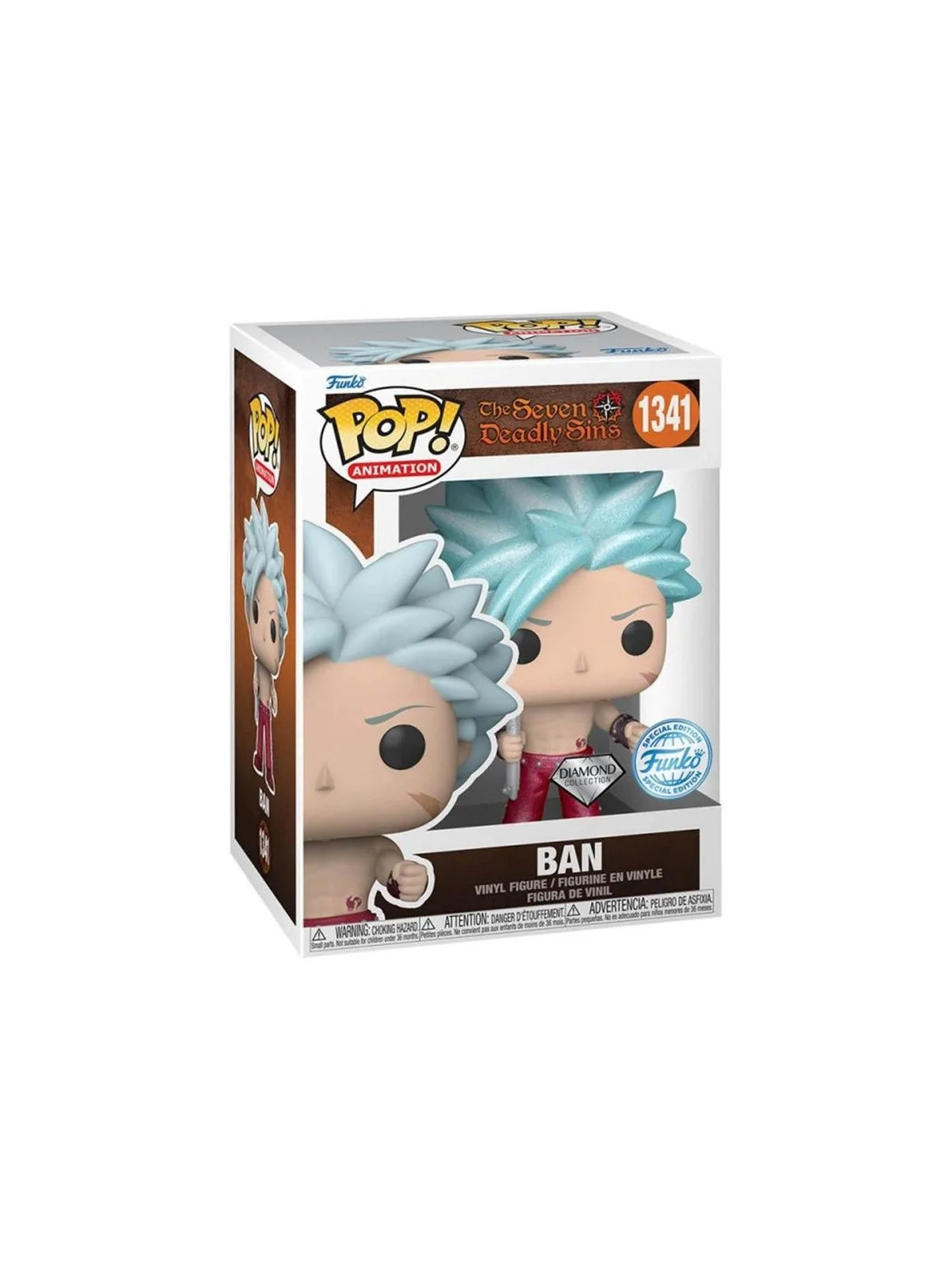 Funko Pop! The Seven Deadly Sins Ban 1341 Diamond Funko Special Edition + Free Protector