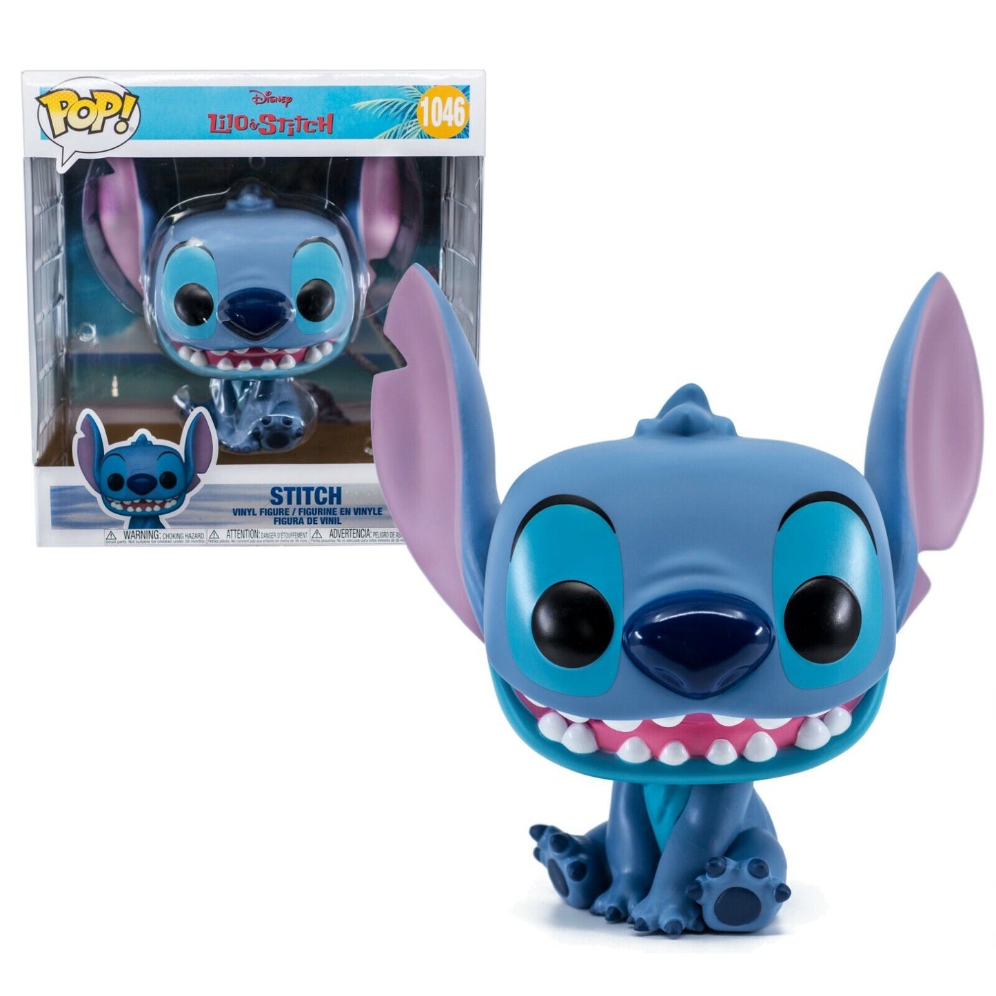 Funko Pop! Disney Lilo & Stitch : Stitch (Seated) 1046 1-Inch Figure (slight box ware)