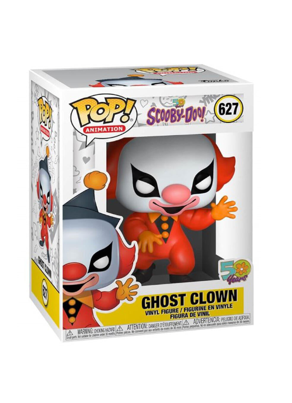 Funko POP! Animation: Scooby Doo - Ghost Clown #627 + Protector