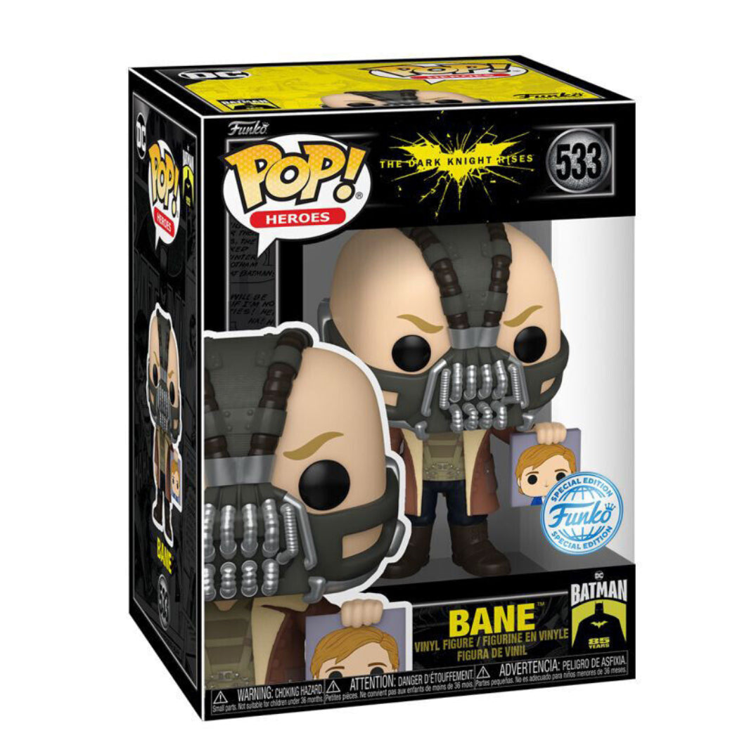 Funko Pop! DC Batman 85 Years : The Dark Knight Rises : Bane 533 Funko Special Edition + Pop Protector
