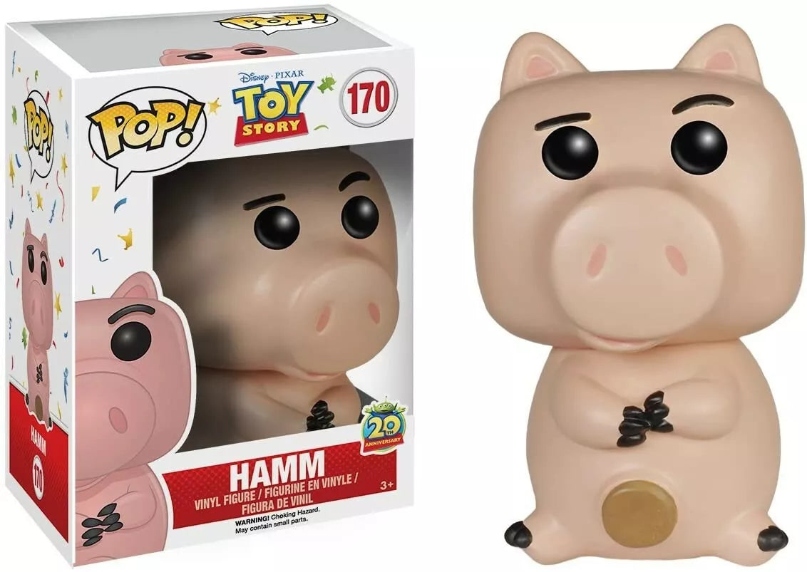 Funko Pop! Disney Pixar Toy Story 20th Anniversary - Hamm 170 (VAULTED) + Free Protector