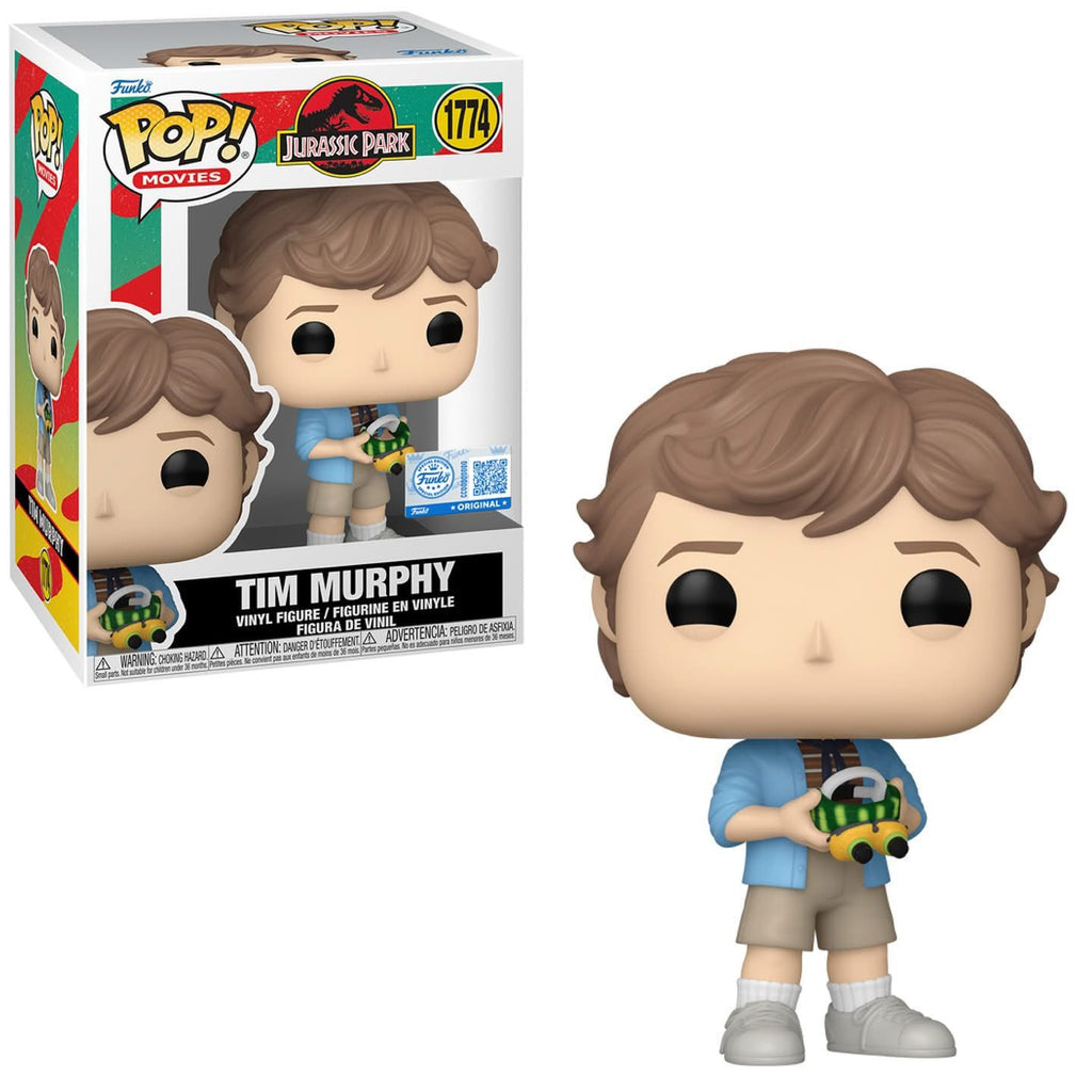 Funko Pop! Jurassic Park - Tim Murphy 1774 Funko Special Edition Figure + Pop Protector
