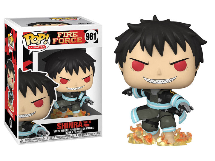 Funko Pop! Fire Force - Shinra with Fire 981 + Free Protector