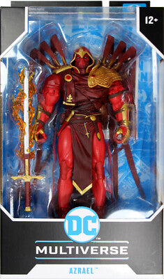 DC Multiverse ~ 7-INCH AZRAEL (WHITE KNIGHT) ACTION FIGURE ~ McFarlane Toys (window damage)