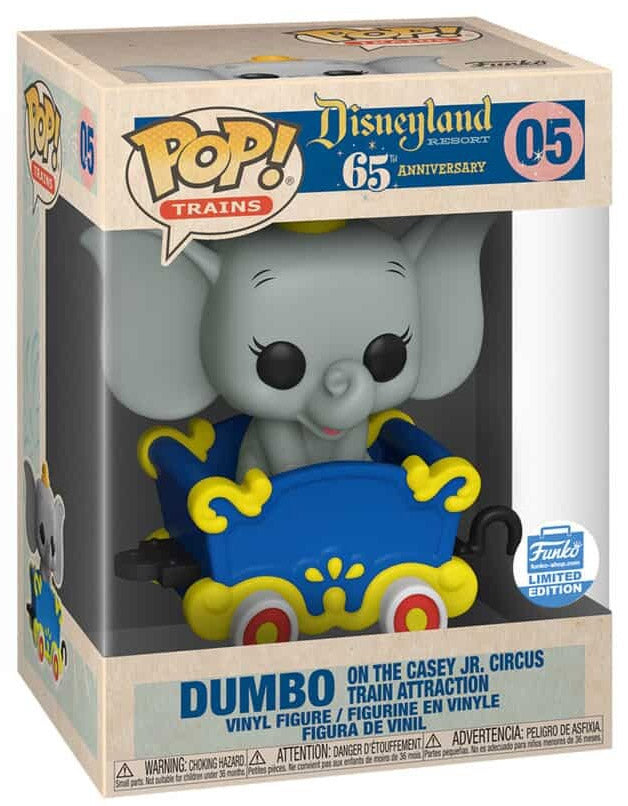 Funko Pop! Disneyland Resort 65th Anniversary Dumbo On The Casey Jr. Circus Train Attraction Funko Limited Edition + Free Protector