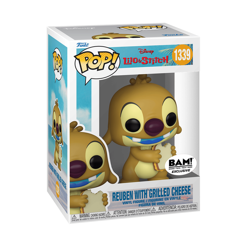 FUNKO POP! LILO & STITCH REUBEN WITH GRILLED CHEESE BAM EXCLUSIVE 1339 + FREE PROTECTOR