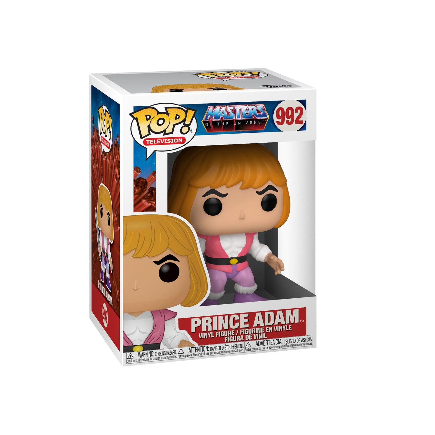 Funko Pop! Masters of the Universe - Prince Adam 992 Figure + Pop Protector