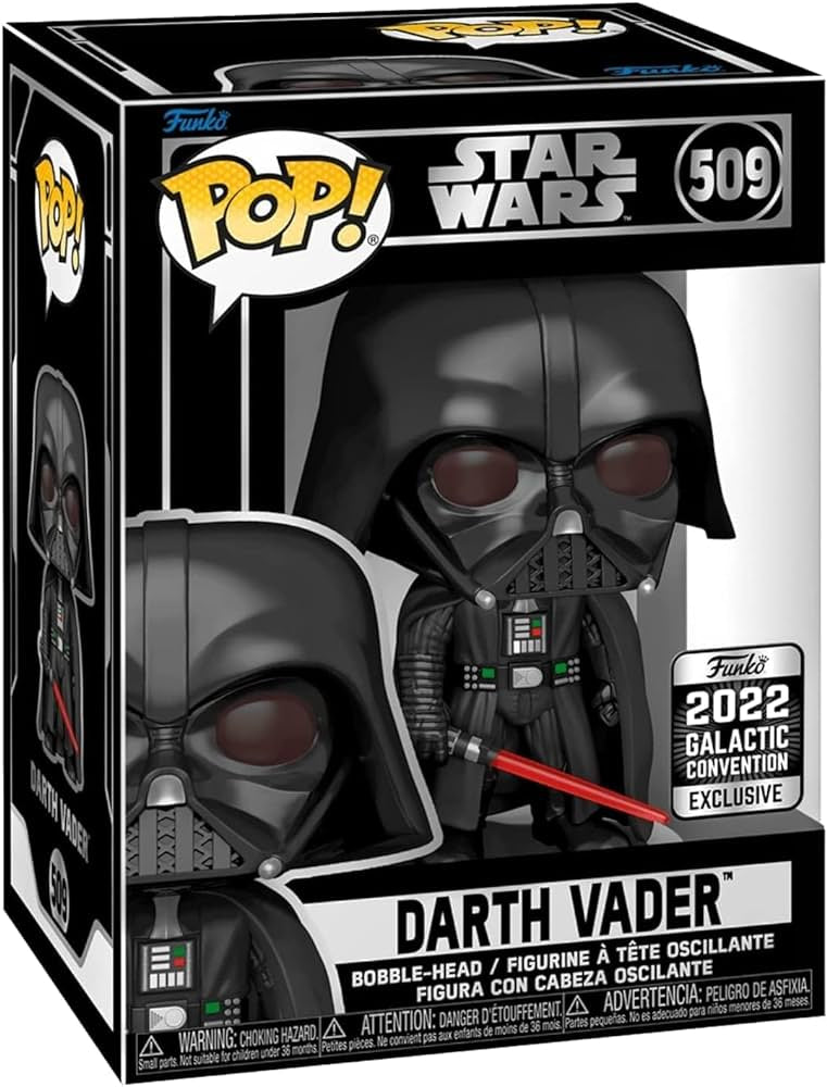 Funko Pop! Star Wars Darth Vader 509 Funko 2022 Galactic Convention Exclusive + Free Protector