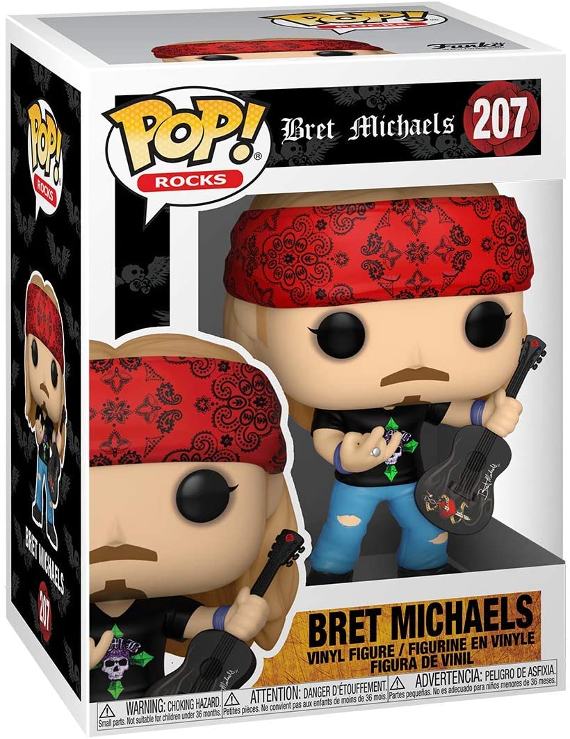 Funko Pop! Bret Michaels 207 + Free Protector