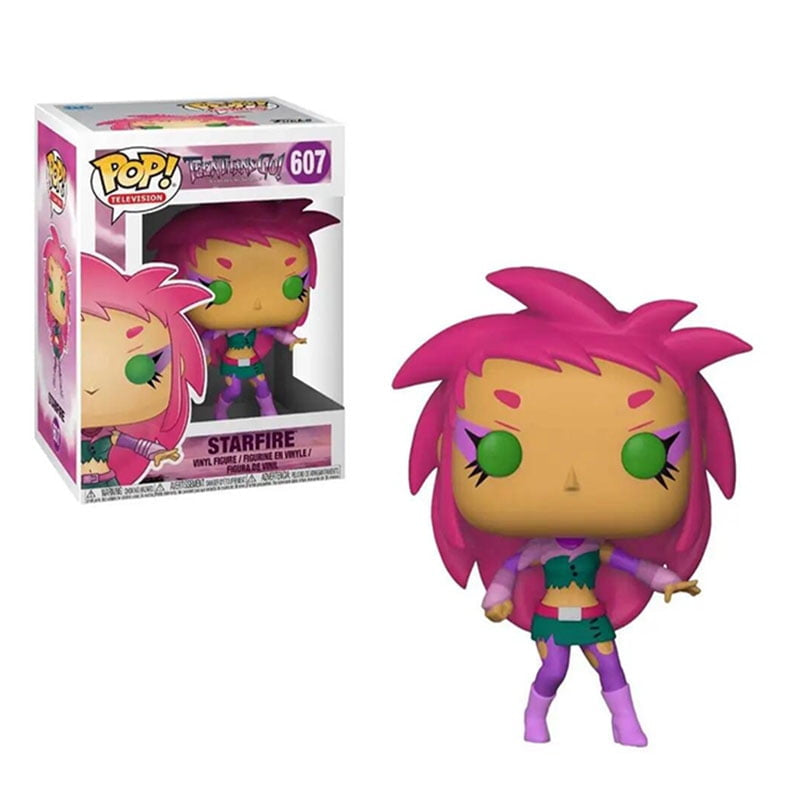 Funko Pop! Teen Titans Go! The Night Begins To Shine - Starfire 607 + Pop Protector