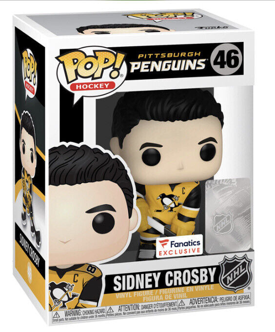 Funko Pop! NHL Pittsburgh Penguins Sidney Crosby 46 Fanatics Exclusive (VAULTED) + Pop Protector
