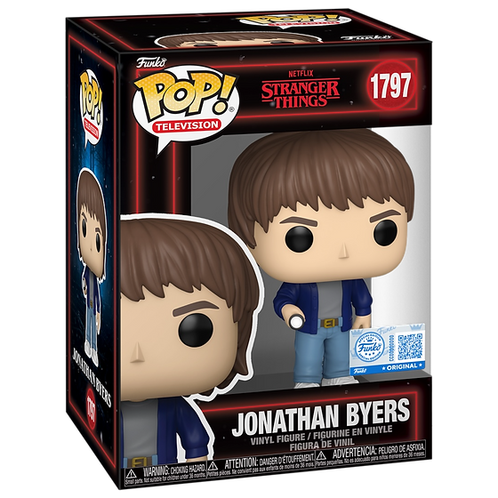 Funko Pop! Netflix Stranger Things- Jonathan Byers 1797 Funko Special Edition Figure + Pop Protector