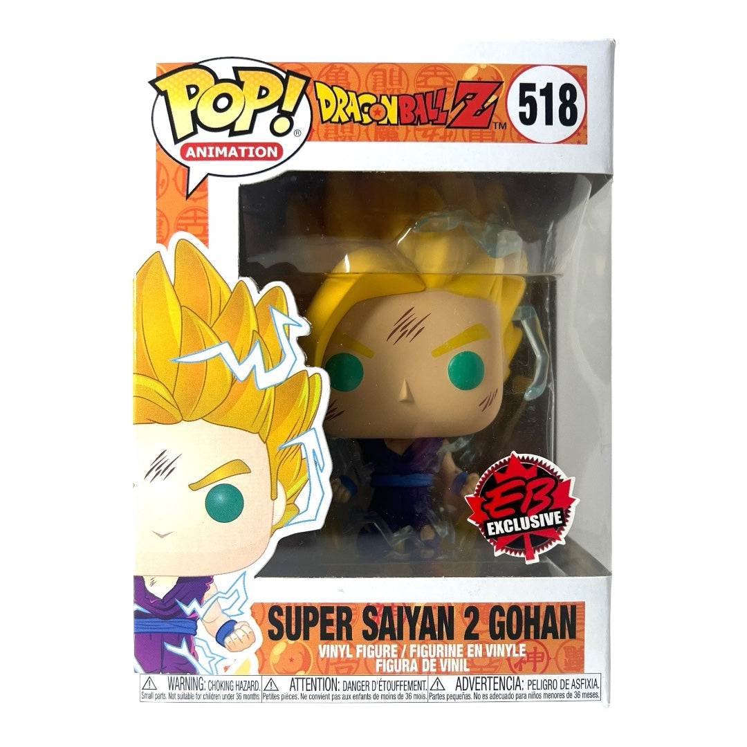 Funko Pop! Funko Pop! Dragon Ball Z Super Saiyan 2 Gohan #518 EB EXCLUSIVE (VAULTED) + PoP Protector