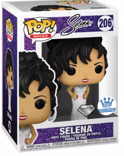 Funko Pop! Selena 206 Diamond Funko Shop Exclusive + Free Protector