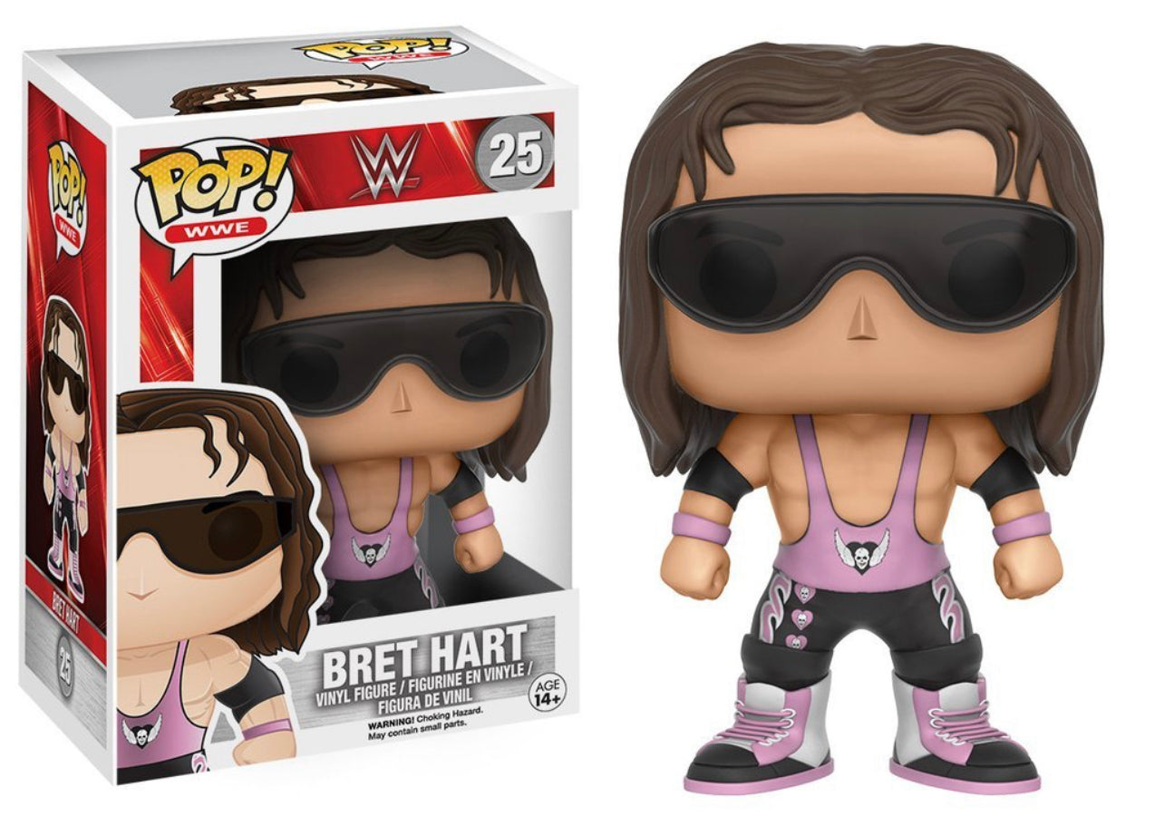 Funko Pop! WWE Bret Hart 25 + Protector (VAULTED)