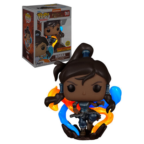 Funko Pop! Nickelodeon The Legend of Korra - Korra 761 Glows in the Dark Box Warehouse Exclusive + Free Protector