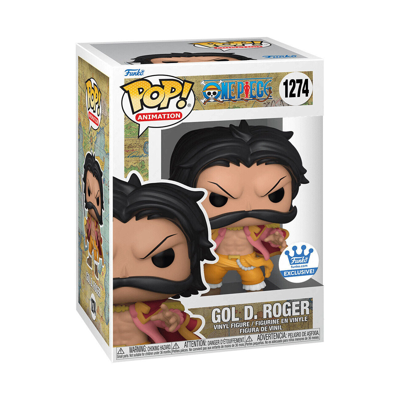 Funko Pop! One Piece - Gol D. Roger 1274 Funko Shop Exclusive + Free Protector