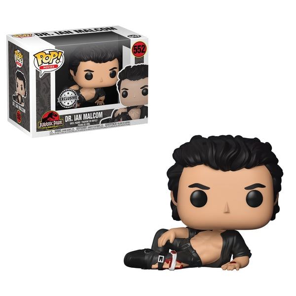 Funko Pop! Jurassic Park 25th Anniversary: Dr. Ian Malcolm (Wounded) 552 Exclusive (VAULTED) + Pop Protector