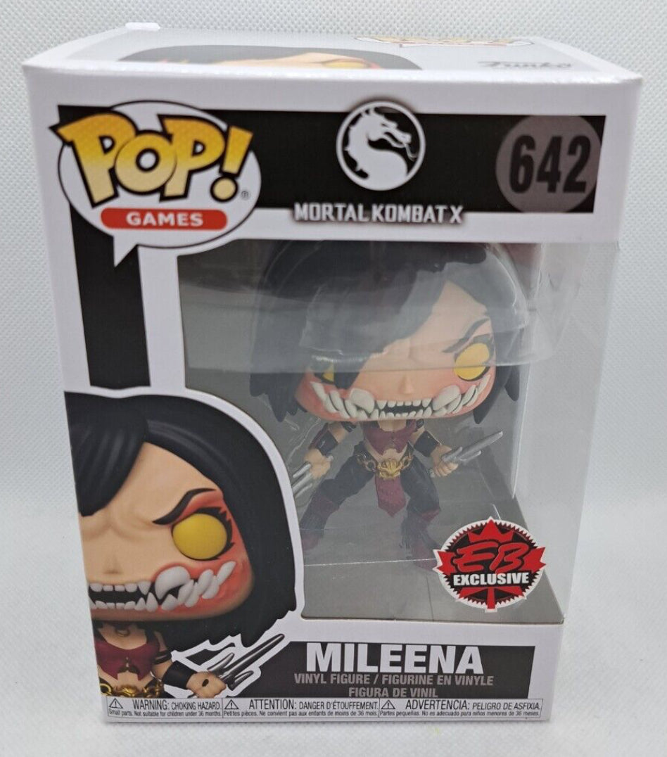 Funko Pop! Mortal Kombat X : Mileena 642 EB Exclusive (VAULTED) + Pop Protector