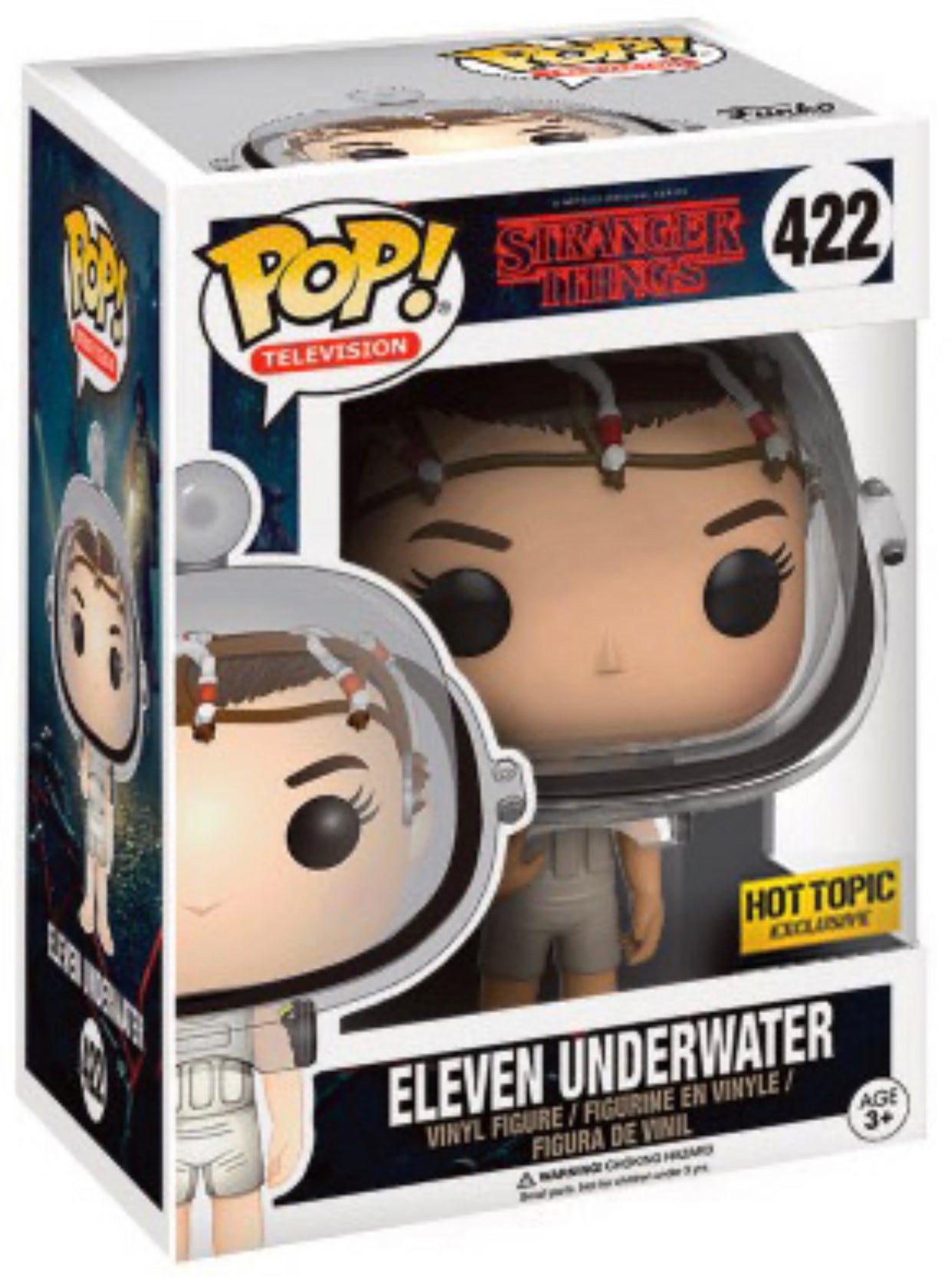 Funko Pop! Netflix Stranger Things Eleven Underwater 422 Hot Topic Exclusive + Free Protector