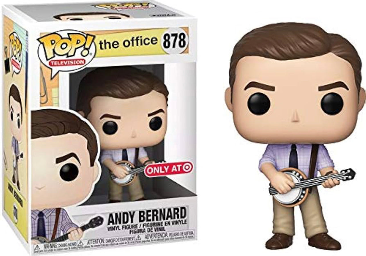 Funko Pop! The Office Andy Bernard 878 Target Exclusive + Free Protector (VAULTED)