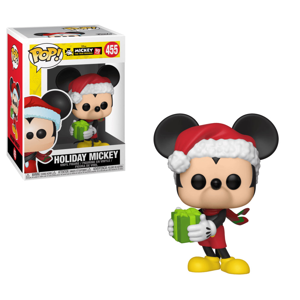 Funko Pop! Disney Mickey The True Original 90 Years Holiday Mickey 455 + Free Protector (VAULTED)