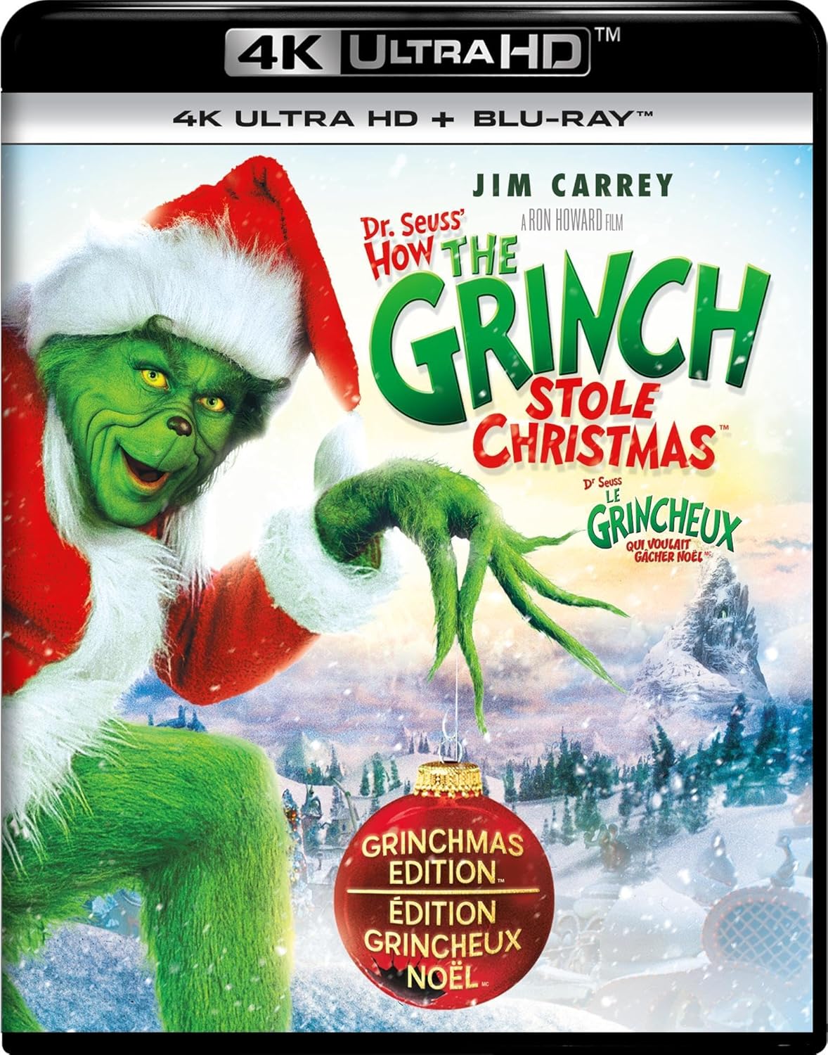 How the Grinch Stole Christmas (2000) – 4K Ultra HD + Blu-ray (Brand New / Factory Sealed)