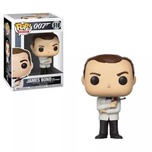 Funko Pop! 007 James Bond from Goldfinder 518 (VAULTED) + Free Protector (slight box ware)