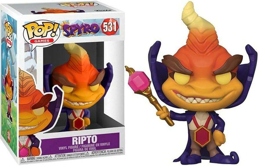Funko Pop! Spyro - Ripto 531 (VAULTED) + Free Protector