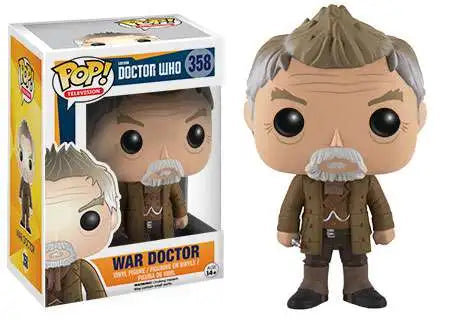 Funko Pop! Doctor Who : War Doctor 358 (VAULTED) + Pop Protector