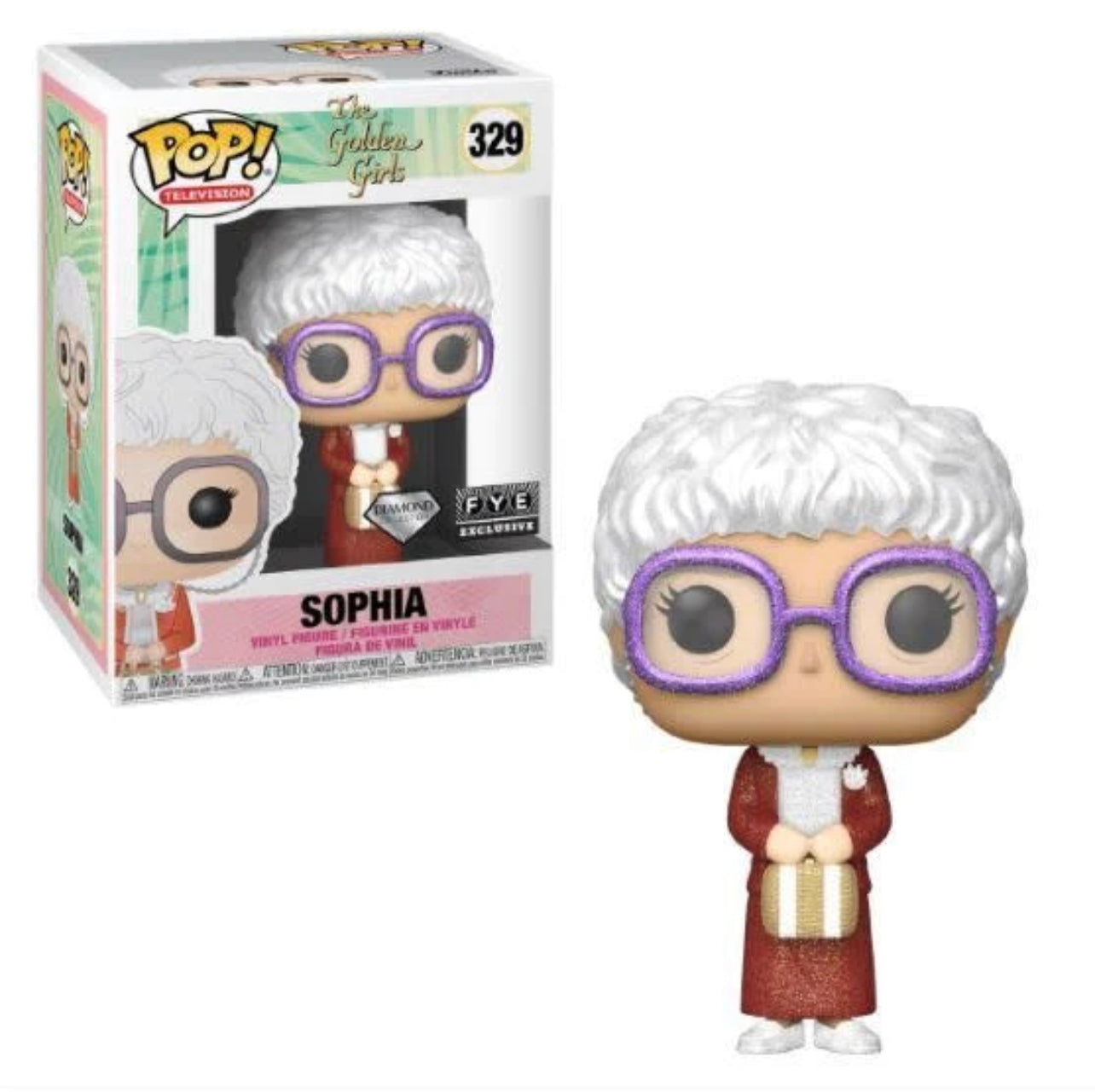 Funko Pop! The Golden Girls - Sophia 329 Diamond FYE Exclusive + Free Protector (VAULTED)