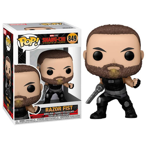 Funko Pop! Marvel Studios Shang-Chi and the Legend of the Ten Rings - Razor Fist 849 + Free Protector