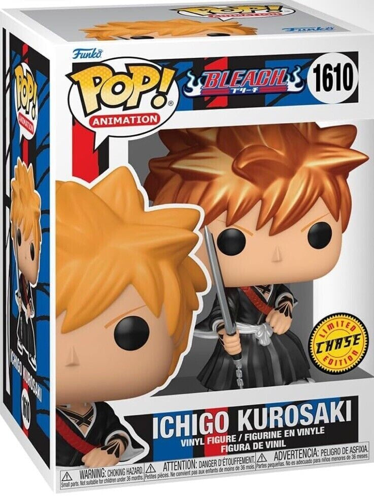 Bleach Ichigo Kurosaki (FB Shikai) Funko Pop! Vinyl Figure #1610 Guaranteed Chase + Pop Protector