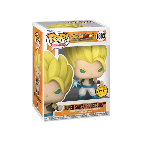 Dragon Ball Super: Broly Gogeta Funko Pop! Vinyl Figure #1863 CHASE + Pop Protector