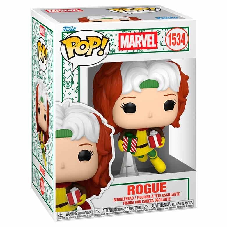 Funko Pop! Marvel X-Men Christmas Holiday Edition Rogue 1534 Figure + Pop Protector