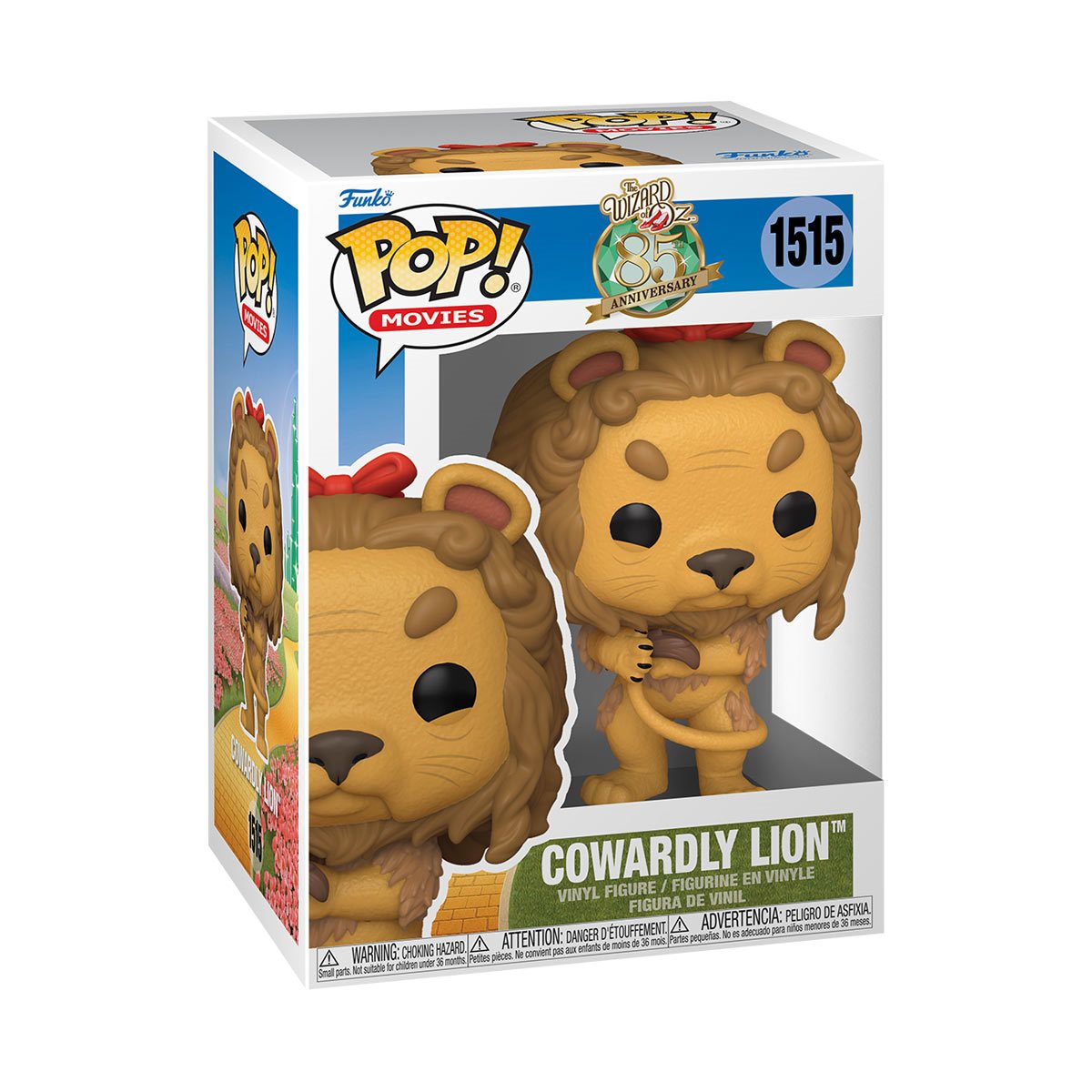 The Wizard of Oz 85th Anniversary Cowardly Lion Funko Pop! Vinyl Figure #1515 + PoP protector